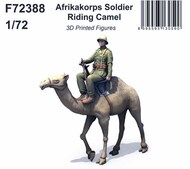 Afrika Korps Soldier Riding Camel 3D Printed. Figure #CMKF72388