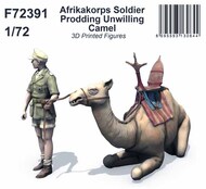  CMK Czech Master  1/72 Afrika Korps Soldier Prodding Unwilling Camel CMKF72391