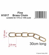  CMK Czech Master  1/48 Fine Brass Chain - suitable for 1/72 or 1/48 scale* CMKH1017