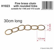 Fine brass chain with rounded links - suitable for 1/48 and 1/72 sc #CMKH1023
