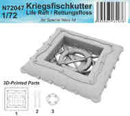 Kriegsfischkutter, and other ships, life-raft #CMKN72047