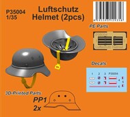  CMK Czech Master  1/35 Luftschutz Helmet (2pcs) CMKP35004