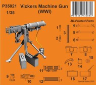  CMK Czech Master  1/35 Vickers Machine Gun (WWI) CMKP35021