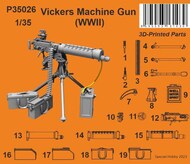  CMK Czech Master  1/35 Vickers Machine Gun (WWII) CMKP35026