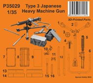  CMK Czech Master  1/35 Type 3 Japanese Heavy Machine Gun CMKP35029
