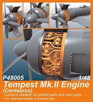  CMK Czech Master  1/48 Hawker Tempest Mk.II Engine (Centaurus) (designed to be used with Special Hobby and Eduard kits) CMKP48005