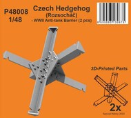 Czech Hedgehog - WWII Anti-tank Barrier (2 pcs) #CMKP48008