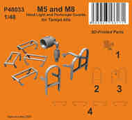 M5 and M8 Head Light and Periscope Guards (4 pcs) #CMKP48033