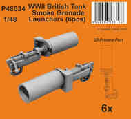 WWII British Tank Smoke Granade Launchers (4 pcs) #CMKP48034