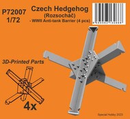 Czech Hedgehog - WWII Anti-tank Barrier (4 pcs) #CMKP72007