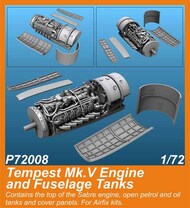 Hawker Tempest Mk.V Engine and Fuselage Tanks #CMKP72008