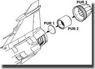 JAS-39C/D Exhaust nozzle for Italeri #CMKQ48066