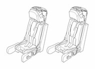 Ejection seats VS-1 for Aero L-39C/ZA 2pcs #CMKQ48153