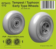 Hawker Tempest/Typhoon Early type Wheels Detail #CMKQ72413