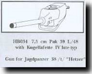 7.5cm PaK 39 L/48 w/ Kugellafette IV Late Type #CMKHB034