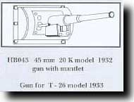 45mm 20 K Model 1932 for T-26 Model 1933 #CMKHB043