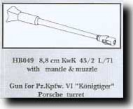 8.8cm KwK 43/2 L/71 for Porsche Turret #CMKHB049