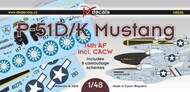  DK Decals  1/48 North-American P-51D/K Mustang 14th AF and CACW DKD48026