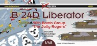  DK Decals  1/48 Consolidated B-24D Liberator 90th BG 'The Jolly Rogers DKD48052