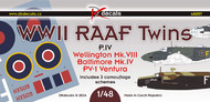  DK Decals  1/48 WWII RAAF Twins Pt.4: Wellington, Ventura, Baltimore DKD48057