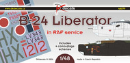  DK Decals  1/48 Consolidated B-24 Liberator in RAF service - Pre-Order Item DKD48079