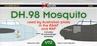 Re-printed! de Havilland 98 Mosquito of Australian pilots in RAAF and RAF (15 camouflage schemes) #DKD72012
