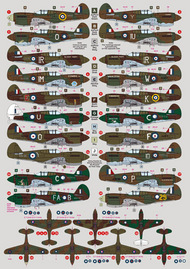  DK Decals  1/72 Curtiss P-40E Kittyhawk in RAAF Service (Includes 18 camouflage schemes) DKD72049