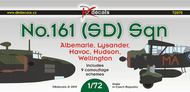  DK Decals  1/72 No.161(SD) Sq. RAF (Albemarle, Lysander, Havoc, Hudson, Wellington DKD72075