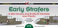  DK Decals  1/72 Early Strafers (Douglas A-20A, North-American B-25C/D Mitchell) DKD72100