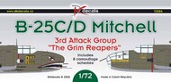  DK Decals  1/72 North-American B-25C/D Mitchell 3rd AG 'The Grim Reapers' DKD72104