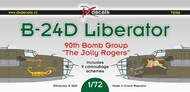  DK Decals  1/72 Consolidated B-24D Liberator 90th BG 'The Jolly Rogers DKD72106