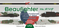  DK Decals  1/72 Bristol Beaufighter Mk.IF/VIF of Czechoslovak pilots - Pre-Order Item DKD72161