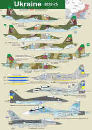  DP Casper  1/48 Ukraine 2022-2025SU-25 (4x), MiG-29 (2x), Su-30SM, Lockheed-Martin F-16, Mi-8, Mi-24P, Yak-52 (2x) DPC48029
