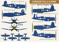  DP Casper  1/72 Vought F4U-4 Corsairs in WWII April to August 1945 DPC72033