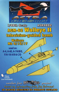  Daco Products  1/48 AGM-62 Walleye II television-guided bomb Walleye Mk.5/Mk.13/Mk.17 ASR4802
