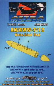  Daco Products  1/48 AN/AWW-7/12 Data-Link Pod ASR4805