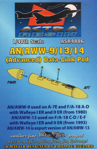  Daco Products  1/48 AN/AWW-9/13/14 (Advanced) Data-Link Pod ASR4806