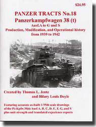  Panzer Tracts  Books Panzer Tracts No.18: Panzerkampfwagen 38(t) Ausf.A to G and S Production PZT18