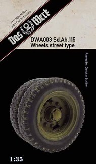  Das Werk  1/35 Weighted tires for Sd.Ah.115 (street pattern) DWA003