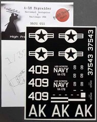  Dead Design Models  1/32 Douglas A-1H Skyraider National Insignia paint masks and USN markings DDMNM32012
