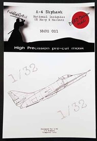  Dead Design Models  1/32 Douglas A-4 Skyhawk US National Insignias DDMNM32021