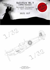  Dead Design Models  1/32 Supermarine Spitfire Mk.V National Insignia - Pre-Order Item* DDMNM32027