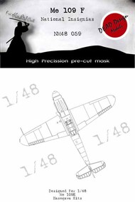  Dead Design Models  1/48 Messerschmitt Bf.109F National Insignia paint masks DDMNM48059