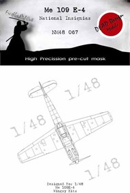 Dead Design Models  1/48 Messerschmitt Bf.109E Markings DDMNM48067