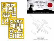 McDonnell F-4G Phantom II canopy frame paint mask (inside and outside) #DDMNM48163