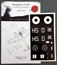  Dead Design Models  1/72 de Havilland Mosquito B.XVI National Insignias DDMNM72032