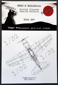 Dead Design Models  1/32 Curtiss SB2C-4 Helldiver Control Surfaces DDMSM32007