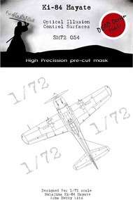 Nakajima Ki-84 Hayate 3D/optical illusion paint mask for control surfaces #DDMSM72054