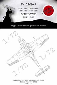 Focke-Wulf Fw.190D 3D/optical illusion paint mask for control surfaces #DDMSM72056
