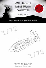 Mitsubishi J8M1 'Shusui' Control 3D/optical illusion paint mask for control surfaces #DDMSM72066